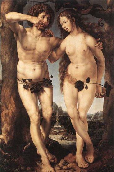 GOSSAERT, Jan (Mabuse) Adam and Eve